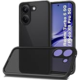 TheGiftKart Hybrid Shockproof Back Cover Case for Mi Redmi Turbo 5 5G / Poco X8 Pro 5G | Camera Protection Module | Hard Back Cover Case (PC & TPU, Tr