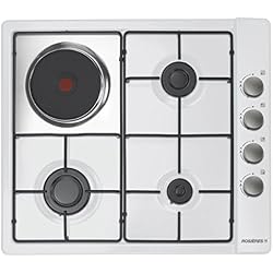 Rosieres RTL631EMRB Dessus de table Blanc four et cuisinière - fours et cuisinières (Dessus de table, Combiné, Blanc, Rotatif, En haut à droite, Fonte)