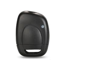 HooRLZ Coque de Clé pour Renault Clio Kangoo Twingo Master Espace Laguna Boitier Télécommande Installation Rapide, Coque Clef R-enault Clio 1 Boutons (sans Lame)