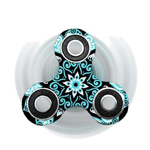 Handspinner, Lanspo Fidget Spinner Dreieck Einzelfinger Dekompression Gyro Hand Spinner Fingerspitze Gyro 6 Farbe erhältlich (C)