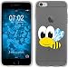Produktbild PhoneNatic Case für Apple iPhone 6 Plus / 6s Plus Silikon-Hülle Cutiemals M1 Case iPhone 6 Plus / 6s Plus Tasche + 2 Schutzfolien