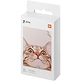 Xiaomi TEJ4019GL - Carta fotografica portatile per stampante, 20 fogli di carta fotografica di alta qualità da 3"