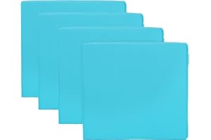 Gardenista Cuscino per sedia da giardino, cuscino per sala da pranzo, per interni ed esterni, impermeabile, per sedie da giardino con lacci di sicurezza, durevole e confortevole, 4 pezzi (turchese)