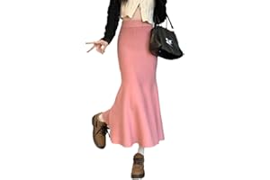 SUIUOI Faldas de Pana para Mujer Falda Larga de Pana, A-Line Faldas Plisadas de Tartán Invierno Otoño Midi Faldas Largas, Elástica Vintage Elegante Avellanada, Aldas Plisadas Casual Fiesta