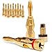 Produktbild 14x High End Bananenstecker NAUC 24K vergoldet Lautsprecher Stecker Bananas 6mm