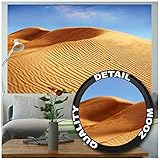 GREAT ART Papier Peint - paysage de dunes - décoration murale désert du Sahara nature paysage dunes désert de sable désert soleil ciel photo affiche décoration (210 x 140 cm)