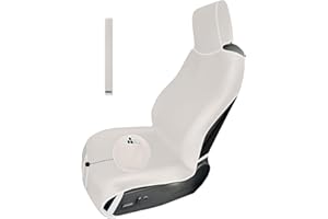 RELEDESA 1PC Housses de siège néoprène pour Chien et Enfant, Protection Siege Voiture imperméables universelles antidérapantes avec 3 Sangles à Boucle et Poche de Rangement Avant, pour SUV, Vans (Ivoire Blanc)