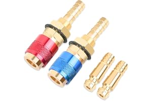 Snabbkopplingar, 2 st, 8 mm, sats, svets, gas, adapter, snabbanslutningsbeslag för Tig svetsbrännare