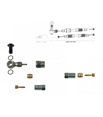 Lot De 2 Kits De Connecteurs De Tuyau De Frein Hydraulique En Alliage D