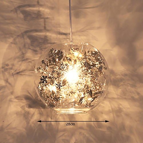 LXSEHN Nordic Modern Minimalist Wrought Iron Glass Chandelier, Creative Personality Living Room Bedroom Dining Room Kitchen Bar Cafe Shop Shop Chandelier Pendant illumination Lamps lanterns ( Color : Gold-A )