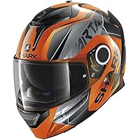 HE5048EOKK : Casco moto SHARK SPARTAN KARKEN H.V NARANJA NEGRO talla XS
