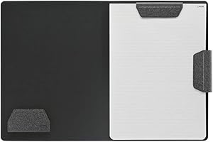 ‎LHIDS LHiDS Schreibmappe DIN A4 Klemmbrett Mappe, Multifunktionale Magnettafel mit Visitenkarte Halter & Papier Ordner, Aesthetic Schnellhefter für Büro und Schule, Schwarz