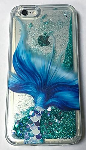 Samsung Galaxy S7 Edge Case, YogaCase Liquid Glitter Back Protective Cover (Mermaid Tale)