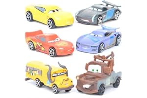 BSNRDX Mini-véhicules Voitures atures, Mini Voitures à Tirer, incluant Flash,Jouet pour Enfant, 3 Ans et Plus 6pcs