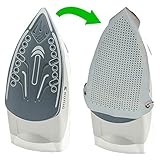 Se adapta a casi cualquier plancha fácil en el uso de materiales de revestimiento antiadherente teflón color blanco