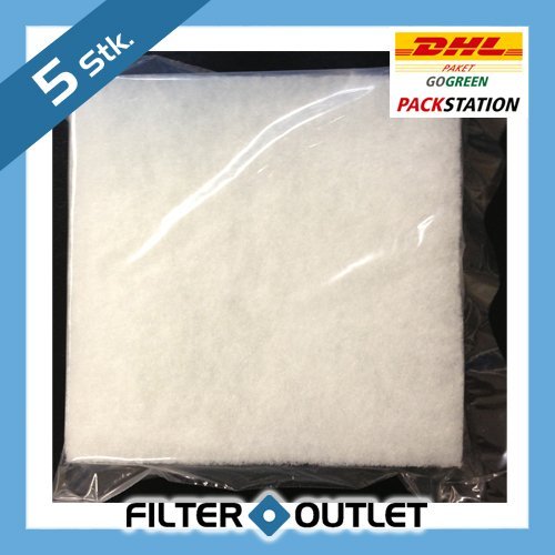5x Filter für Maico Lüfter ZF 17 - 145x145mm - Ersatzfilter zu ERU 17 und ERA 17 - Filtereinsatz- Ersatzfilter - 0093.0644