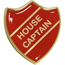 Capricornone School Council Gel Doed School Shield Badge - Burgundy