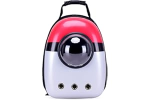 PETCUTE Zaino per Cani e Gatti,Capsula Spaziale Borsa da Trasporto Gatto Cane,Traspirante Zaino per Trasporto Portatile per Animali Domestici con Tracolla Regolabile per Viaggi,Fino a 7KG
