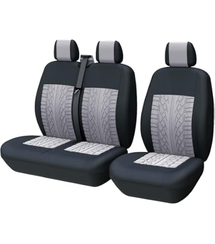 TOYOUN klassieke universele autostoelhoezen van kunstleer, geschikt voor de voorstoelen van de meeste auto's, vrachtwagens, SUV's of bestelwagens, rood