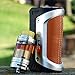 Produktbild GeekVape AEGIS 100W legendärer TC Box Mod wasserdicht, stoßfest und staubdicht, ohne E Liquid, Nikotinfrei (Silber / Braun (1 LG HG2 3000 mAh Akku im Lieferumfang enthalten))