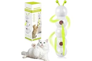 JADYON Caterpillar Smart Cat Toy, Cat Toys, Interactive Cat Toy, Smart Motion Cats Toy, Realistic Wiggle Motion, Interactive Caterpillar With Non-Slip Suction Base For Indoor Cats For Play And Exercise