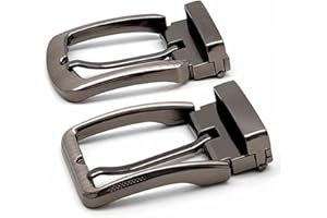 VYIBPDY 2 hebillas cinturon hombre,hebillas de cinturón para hombre, hebilla de cinturón de repuesto de aleación de zinc, hebilla de cinturón de repuesto de una sola punta, hebilla de cinturón rectangular