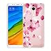 Produktbild Hülle für Xiaomi Redmi 5 (Nicht für Xiaomi Mi 5) , IJIA Transparente Rosa Pfirsichblüte TPU Weich Silikon Stoßkasten Cover Handyhülle Schutzhülle Handyhüllen Schale Case Tasche für Xiaomi Redmi 5 (5.7")