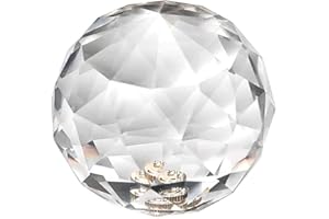 JONGSUN Prisma fotografico in cristallo sfaccettato per foto, spettro di luce didattica, prisma ottico portatile da 60 mm, con sacchetto per la pulizia