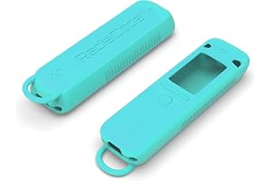 Funda protectora de silicona a prueba de golpes con mosquetón para Radiacode 102, 103 (Cherenkov azul brillante)