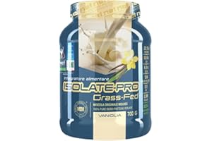NET Integratori Farmacia ISOLATE PRO Grass Fed - 700g Vaniglia - Proteine Isolate Con EAA Aminoacidi Essenziali e BCAA - Massimizza La Sintesi Proteica e La Crescita Muscolare