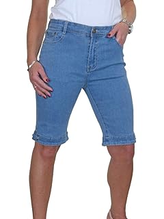 ladies denim bermuda shorts uk