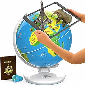 Shifu Orboot Earth - Interactive AR World Globe for Kids 4-10 Years (App Based Globe, without borders/names, Device Not Included)(PVC, Multi color)