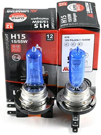 2x Original Lima H15 12 V 15/55 W Halogen Lamp, Star For Beam and Running Light for Mercedes Benz A Class (W176), CLA Coupe (C117), GLK-CLASS (X204)