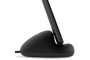 Sinjimoru estación de Acoplamiento para teléfono con Cable de Carga USB Tipo C Estación de Acoplamiento de Silicona Conveniente. Sync Stand Flat, Negro