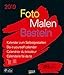 Produktbild Foto-Malen-Basteln Bastelkalender schwarz groß 2019: Fotokalender zum Selbstgestalten. Do-it-yourself Kalender mit festem Fotokarton. Format: 30 x 35 cm