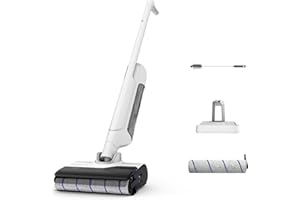 Rowenta X-Clean 10, Lavapavimenti Senza Fili, Autonomia 60', Tecnologia Smart, Assistente Vocale, Autopulizia e Asciugatura, Doppio Serbatoio Solido/Liquido, Tutti i Pavimenti, Pulizia Bordi, GZ7540
