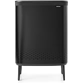 Brabantia 200564 &Ccedil;amaşır Sepeti BO Hi, 2 x 45L, Mat Siyah