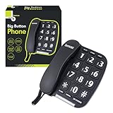 Benross 44570 Jumbo Big Button Home Telephone - Black