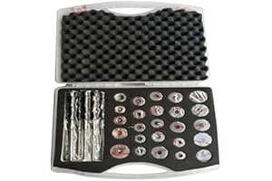 Toplionace Escariador de Asiento de Válvula de Coche de Motocicleta de 31 Piezas, Adecuado para Diámetro de Válvula de 22-38mm （A）