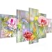 Produktbild Bilder Blumen Mohnblume Wandbild 200 x 100 cm Vlies - Leinwand Bild XXL Format Wandbilder Wohnzimmer Wohnung Deko Kunstdrucke Pink 5 Teilig -100% MADE IN GERMANY - Fertig zum Aufhängen 007551a