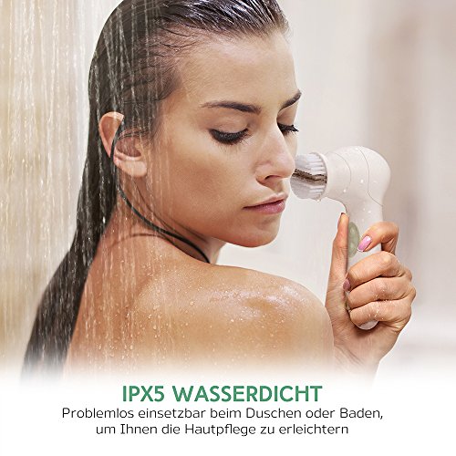 Gesichtsreinigungsbürste USpicy Gesichtsbürste Elektrisch IPX5 Wasserdicht Minimiert Poren Entfernt Mitesser Verbessert Teint Hautreinigung Gesichts-Massagegerät mit Etui - 4