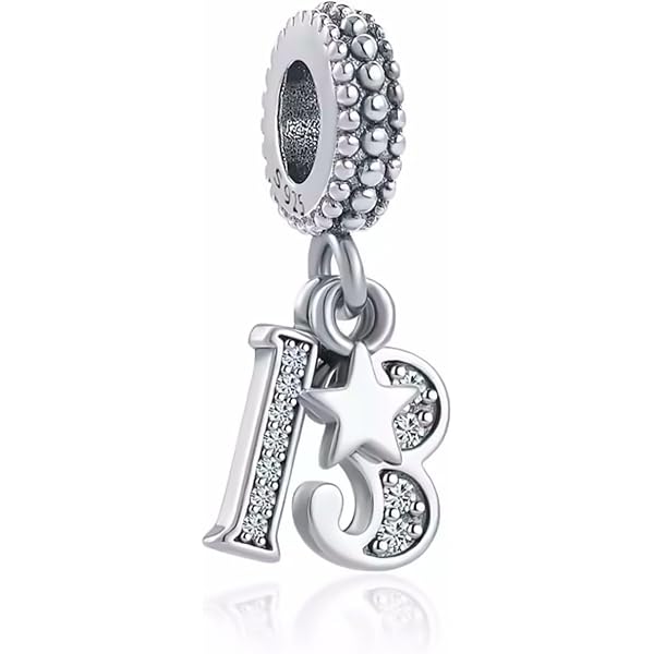 LSDesigns 60 ° buon compleanno cuore ciondolo e collana - 925 argento sterling bianca cubic zirconia con catena da 50 cm - Cadeau Par des Femmes, Ragazza, Fidanzata, Moglie, Mamma, Nonna