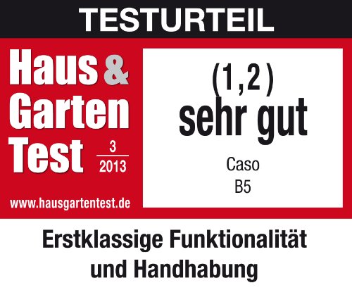 Caso 3290 B5 Ausklappbare Design-Waage mit Hochanzeige wie professionelle Bäckerwaage, sehr genauer Wiegesendor in 0,5g Schritten, idealo für Gewürze und Aromen, bis 5 kg - 4