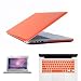 Produktbild Gummierte Kristall/matt harte Schutzhülle für MacBook Pro Retina 13 (A1425) Zoll Sleeve Cover mit Tastatur Iwanowitsch Maletin Para PORTATIL ^ Kristall Orange.
