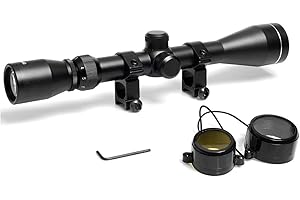 Goetland 3-9x40 Lunettes de Visée Optique R4 Réticule Tactique en Croix Chasse avec Montures