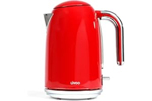 LIVOO Czajnik elektryczny 1,7 l 2200 W czerwony - dod180r