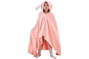 Fayscingo Asciugamano da Bagno con Cappuccio per Bambini Morbido Caldo Coperta Accappatoio Vello di Corallo Asciugamano Doccia da Bagno per Ragazzi e Ragazze