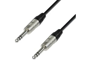 Adam Hall Cables 4 STAR BVV 0300 - Latiguillo de cable REAN de Jack 6,3 mm estéreo a Jack 6,3 mm estéreo 3 m