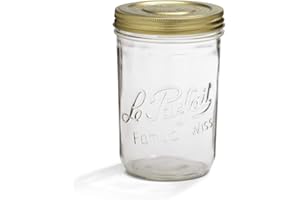 Le parfait 900021 Familia Wiss - Confezione di 6 vasetti da 1kg, tappo a vite, 35.2 x 23.4 x 17.5 cm