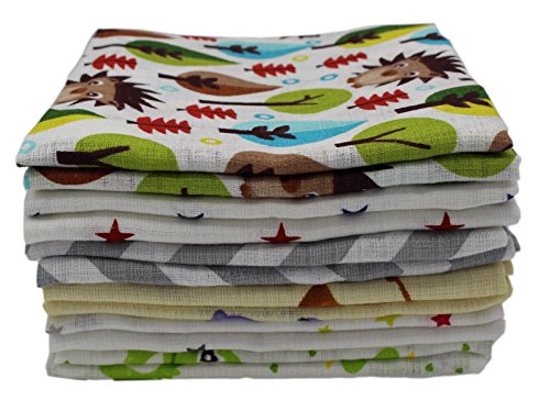 Clevere Kids Mulltücher Set 12 Stück Mix Jungen oder Mädchen Spucktücher Mullwindeln